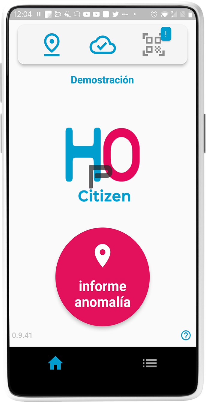 Aplicación HpO Citizen para la web